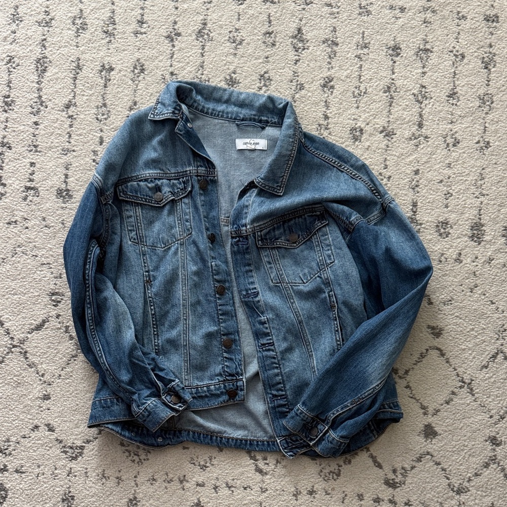 Carly Jean Los Angeles Medium Blue Denim Jacket